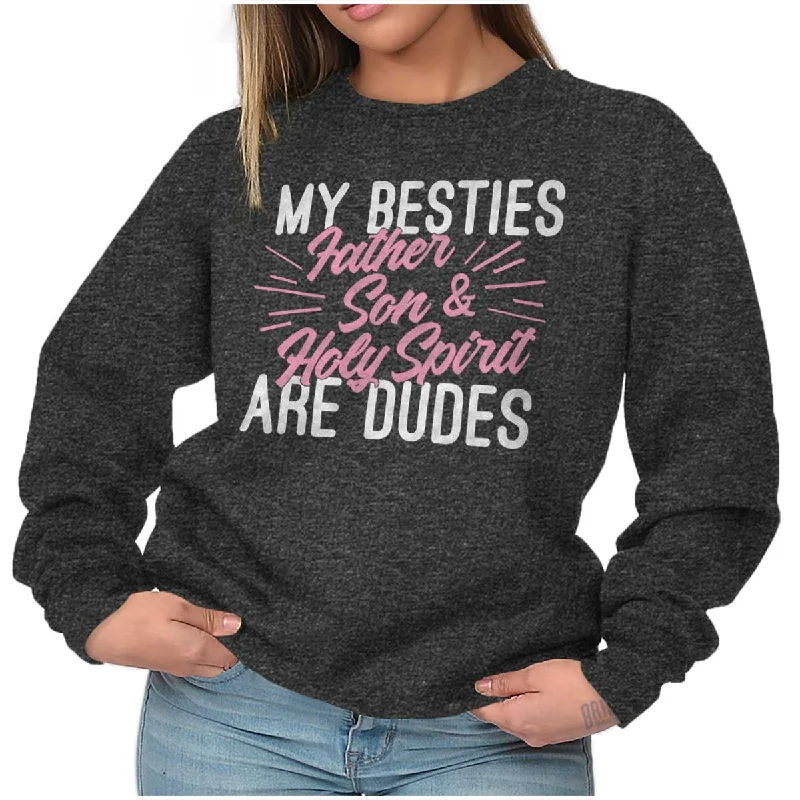 Super Deal chic active hoodieFather Son Spirit Crewneck Sweatshirt