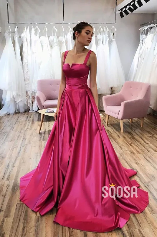 Online Exclusive wrap dressA-Line Double Straps Split Long Prom Dress with Pockets QP1073 Online Exclusive wrap dressA-Line Double Straps Split Long Prom Dress with Pockets QP1073