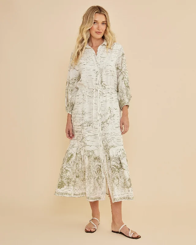 Bonus Savings Eden Collared Midi Dress