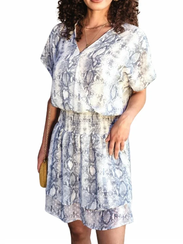 Flash Deals pleated dressOdelia Smocked Dress In Grey