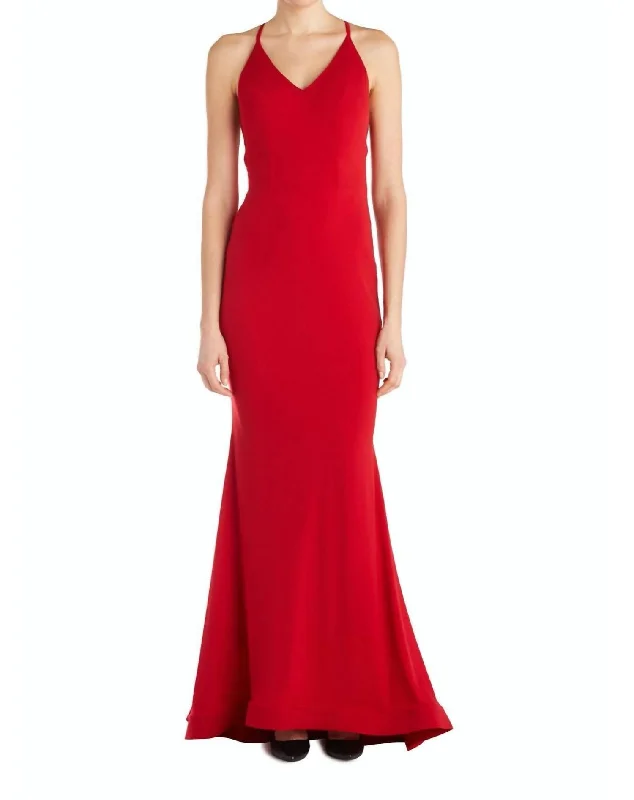Incredible Offers layered dressEvening Gown In Red