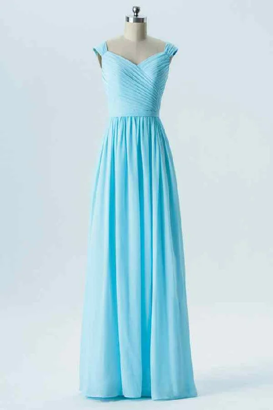 Inventory Reduction casual shift dressBlue A-line V Neck Pleated Chiffon Long Bridesmaid Dress Inventory Reduction casual shift dressBlue A-line V Neck Pleated Chiffon Long Bridesmaid Dress