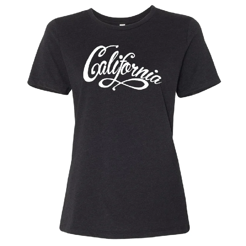 Deal Explosion sleek sports hoodieCalifornia Beach Script White Print Women's Relaxed Jersey Tee Deal Explosion sleek sports hoodieCalifornia Beach Script White Print Women's Relaxed Jersey Tee