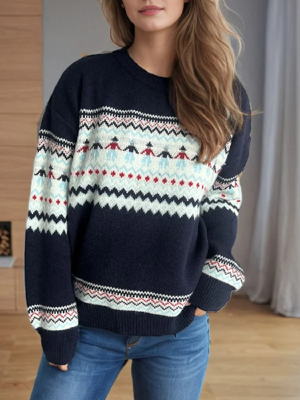 Factory Direct Sale stylish training hoodieContrast Round Neck Dropped Shoulder Sweater Factory Direct Sale stylish training hoodieContrast Round Neck Dropped Shoulder Sweater