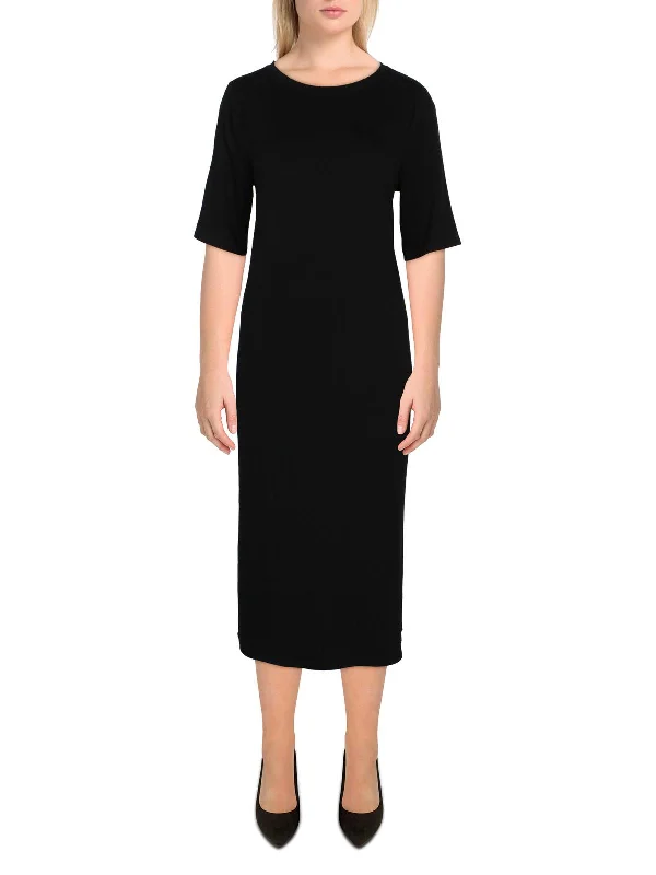 Overstock satin dressWomens Tencel Midi T-Shirt Dress