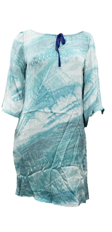 Hot Deal cocktail dressWomen's Printed Silk Dress In Tl21