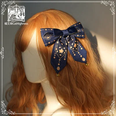 navy blue side clip