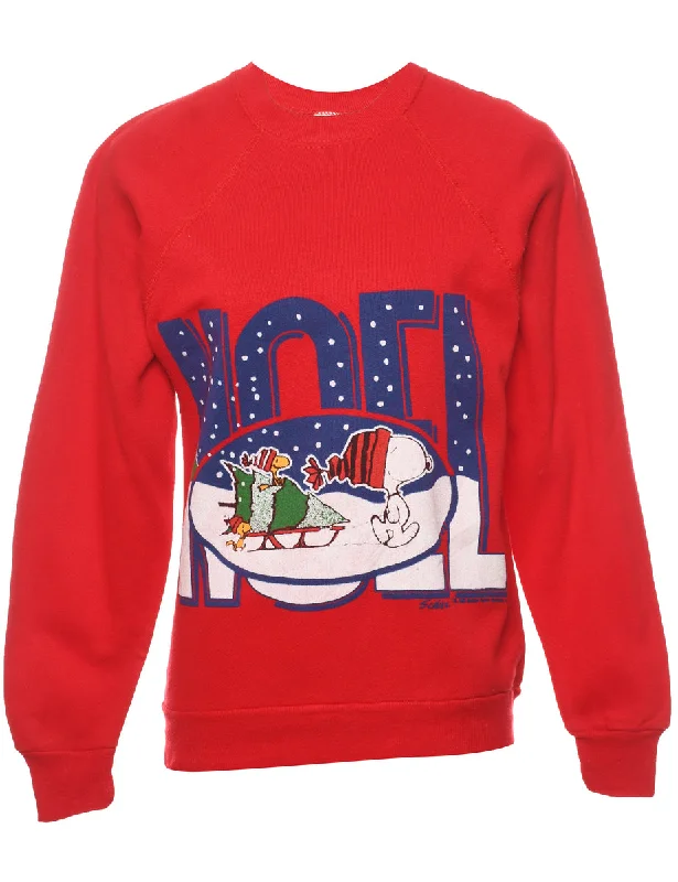 Act Now zip-up jacketCartoon Print Noel Christmas Sweatshirt - S