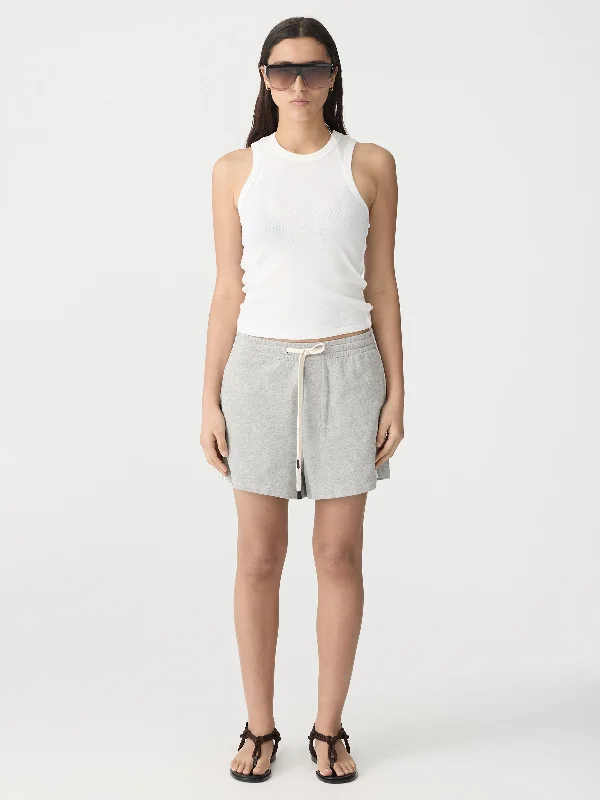 Overstock pullover workout hoodiefrench terry side stripe short