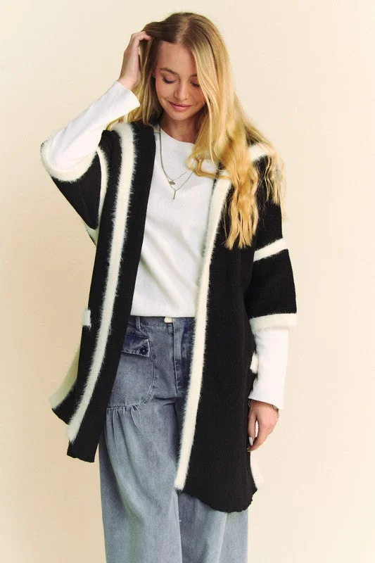Instant Discount vibrant athletic hoodieDavi & Dani Fuzzy Trim Open Front Loose Fit Cardigan Instant Discount vibrant athletic hoodieDavi & Dani Fuzzy Trim Open Front Loose Fit Cardigan