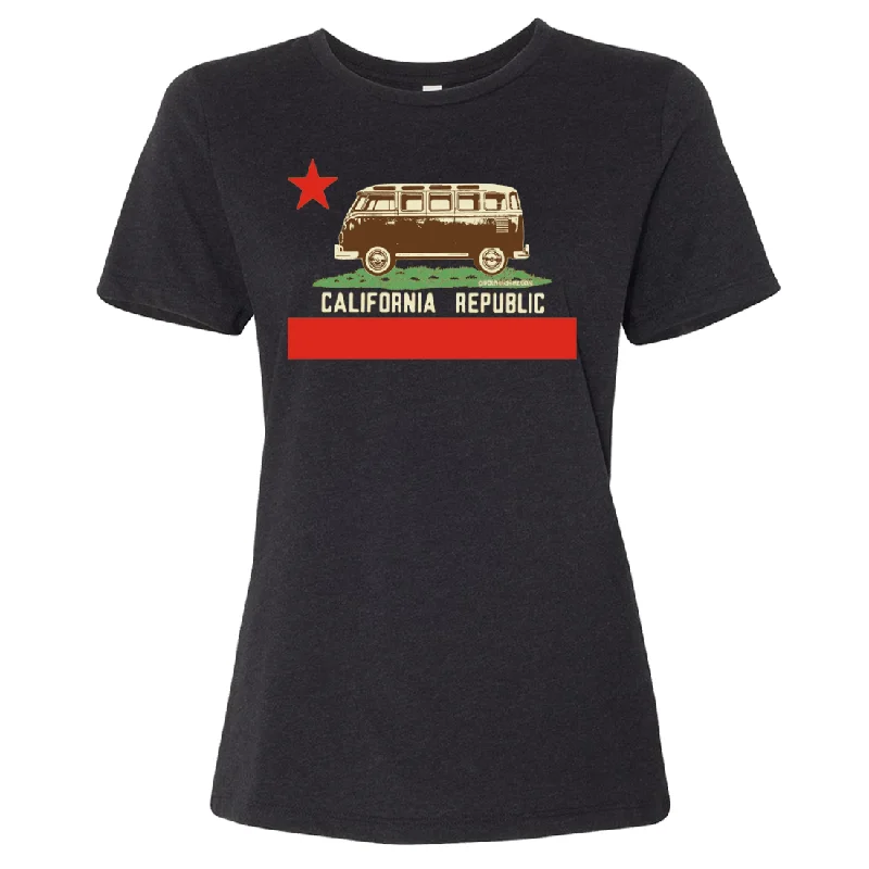 Don't Wait stylish athletic hoodieCalifornia Republic Vintage Van Women's Relaxed Jersey Tee Don't Wait stylish athletic hoodieCalifornia Republic Vintage Van Women's Relaxed Jersey Tee
