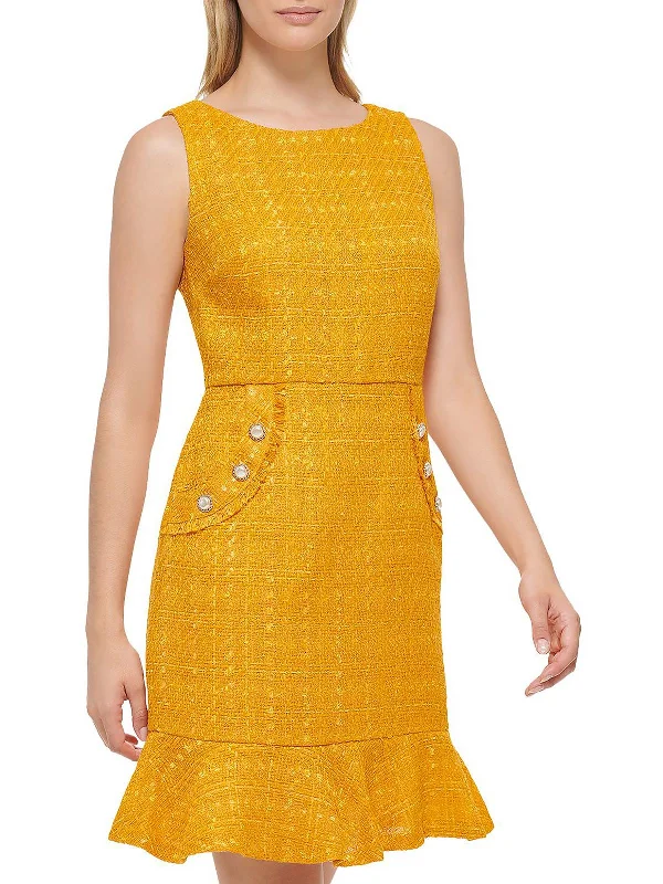 Act Fast form-fitting dressWomens Button Detail Midi Midi Dress