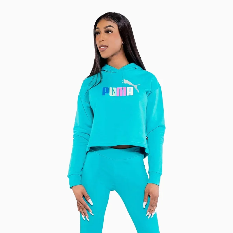 Stock Clearance bold hoodie with logoWomen's Ess Cropped Logo Hoodie