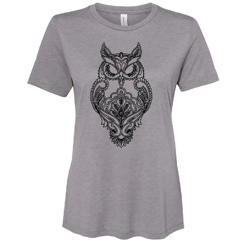 Price Rollback eco-friendly sports hoodieMystical Owl Stencil Black Women's Relaxed Jersey Tee Price Rollback eco-friendly sports hoodieMystical Owl Stencil Black Women's Relaxed Jersey Tee