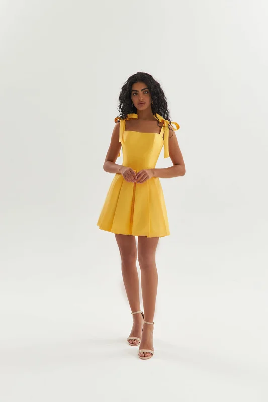 Buy More, Save More elegant dressA Line Scoop Satin Short Homecoming Dress with Pockets QH2517