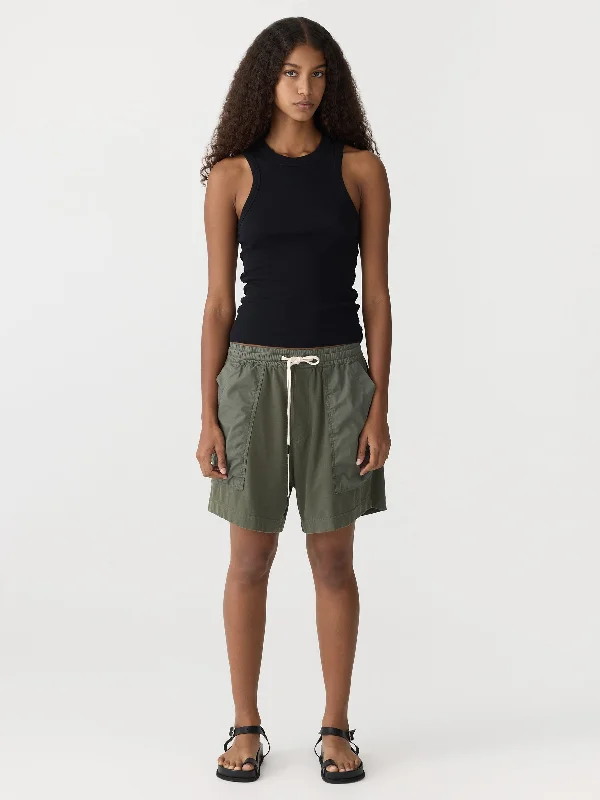 Super Sale performance hoodie for gymContrast Pocket Detail Short