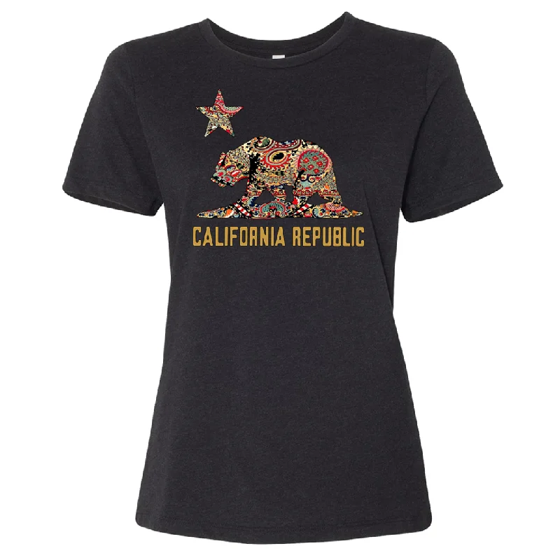 Mega Sale lightweight fitness hoodieCalifornia Republic Paisley Bear Women's Relaxed Jersey Tee Mega Sale lightweight fitness hoodieCalifornia Republic Paisley Bear Women's Relaxed Jersey Tee