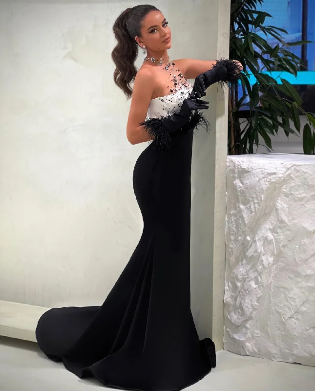 Take Advantage playful dressChic & Modern Sheath Halter Strapless Beaded Satin Feathers Evening Prom Dress QP3123 Take Advantage playful dressChic & Modern Sheath Halter Strapless Beaded Satin Feathers Evening Prom Dress QP3123