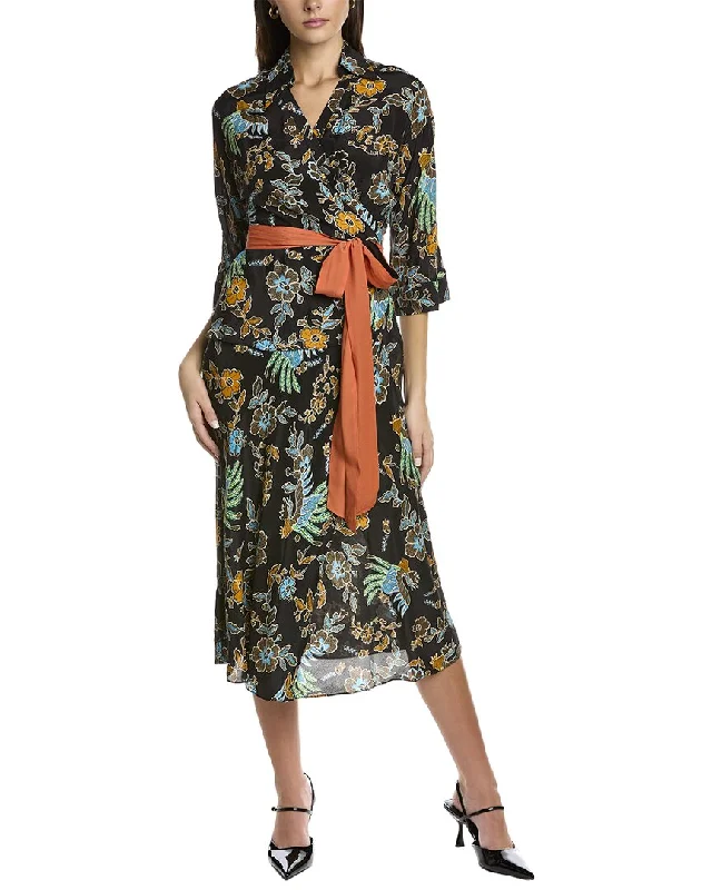 Low Prices trendy wrap dressDiane von Furstenberg Madalena Silk-Blend Dress