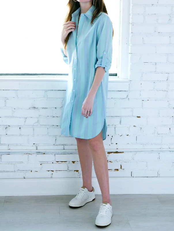 Exclusive Savings high-waisted dressBailey Dress in Blue/Green