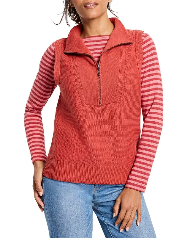 Markdowns soft coatNic & Zoe Quilted Knit Trim Puffer Vest