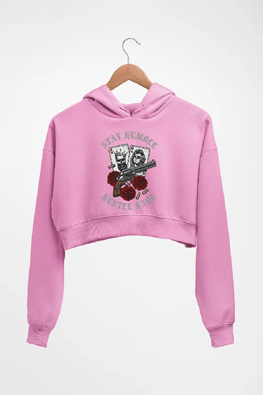Super Bargain casual zip-up sweatshirtGuns N' Roses Crop HOODIE FOR WOMEN