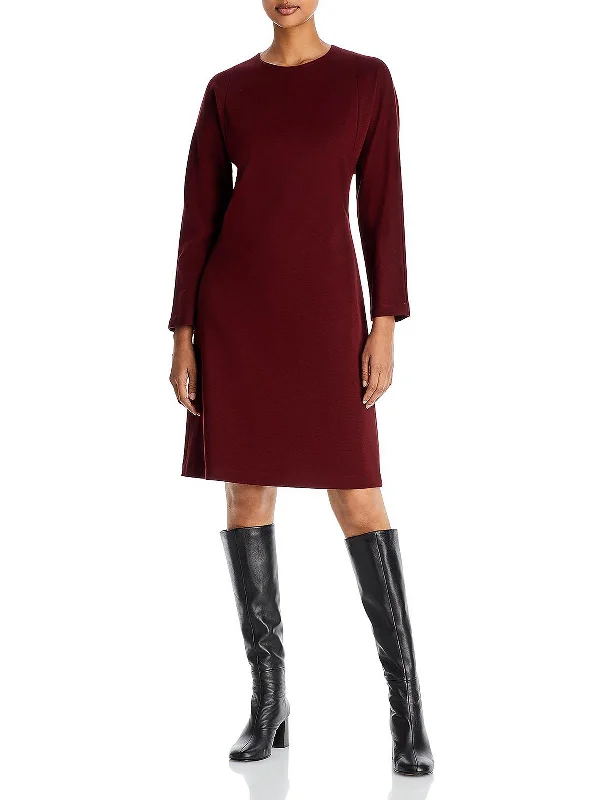 Don't Wait casual dressWomens Ponte Above Knee Sheath Dress