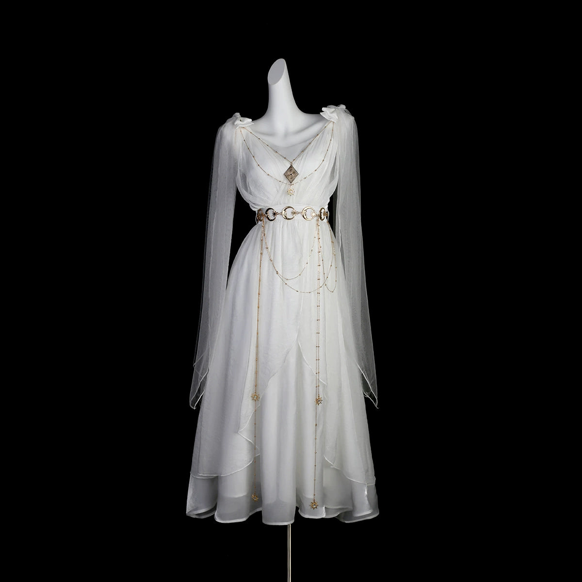 New Markdowns chic slip dressCornfield Lolita~Divine~Elegant Greek Mythology Style Lolita JSK Irregular Hem White JSK Dress