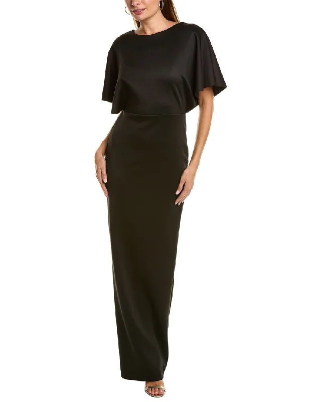 Year-End Sale comfy maxi dressBlack Halo Ilaria Gown