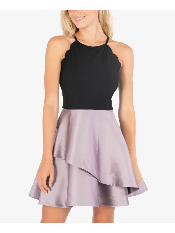 Stock Up and Save SPEECHLESS Womens Halter Mini Party Fit + Flare Dress