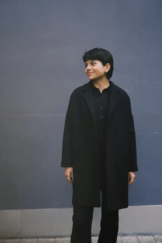Value Deals graphic coatwool coat - gentoo - black