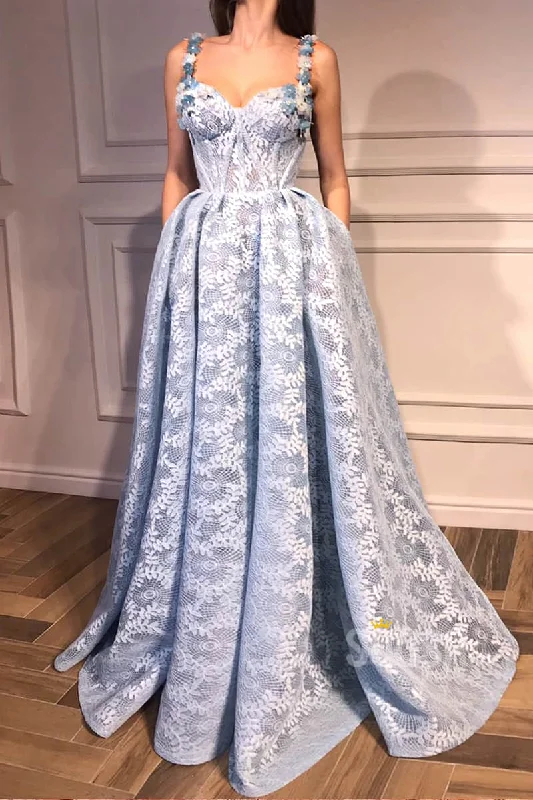 Major Savings wrap-around dressA-Line Sweetheart 3D Appliques Straps Lace Prom Dress with Pockets QP1280 Major Savings wrap-around dressA-Line Sweetheart 3D Appliques Straps Lace Prom Dress with Pockets QP1280
