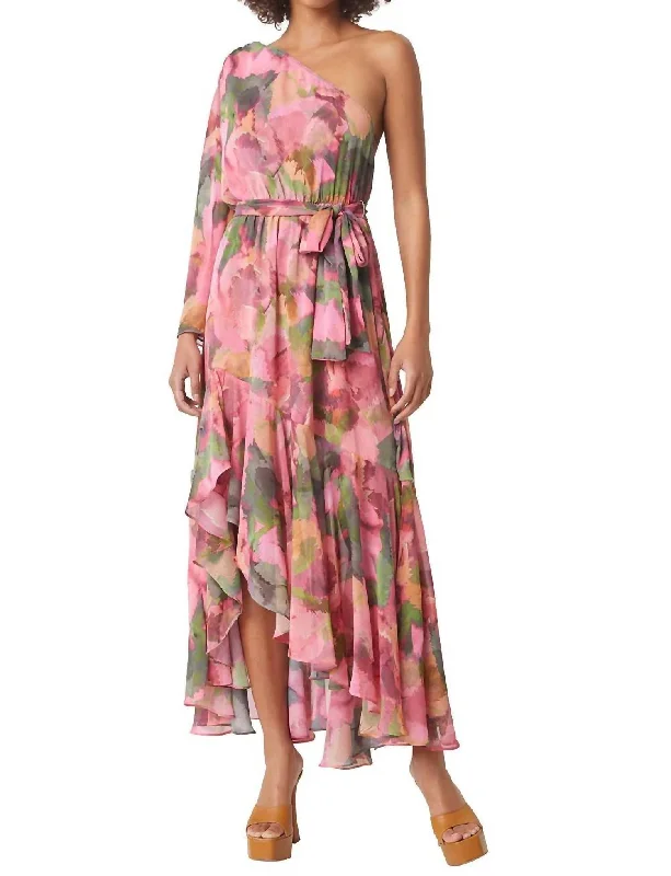 Deal of the Day elegant maxi dressSabrina Dress In Watermelon Tourmaline