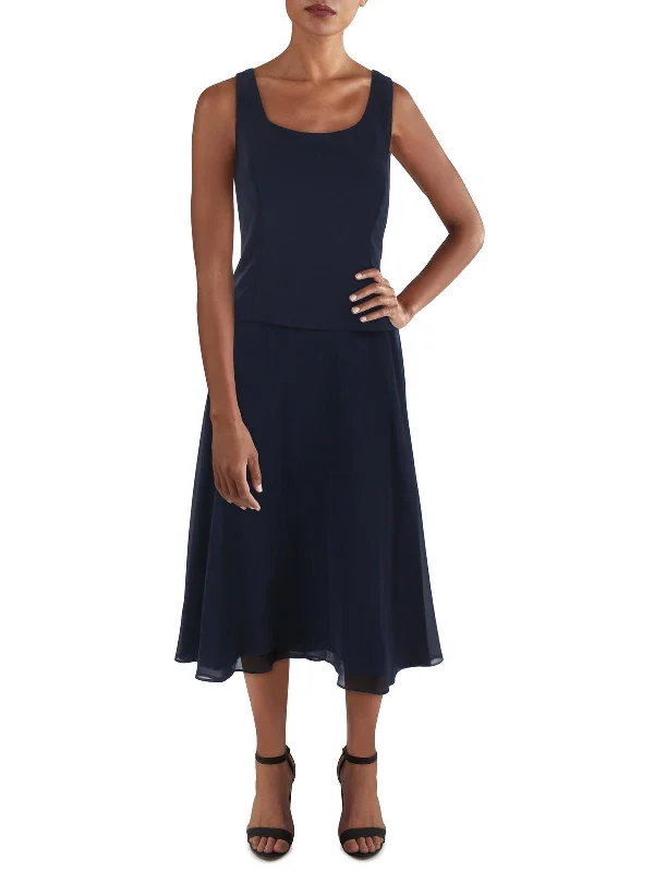 Massive Deals elegant maxi dressWomens Chiffon Sleeveless Midi Dress