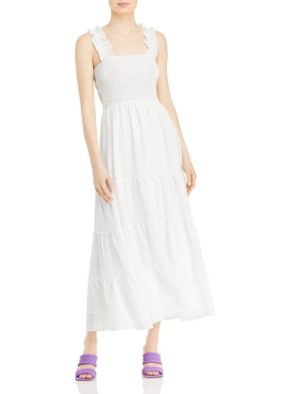 Don’t Miss Out midi dressWomens Gingham Long Maxi Dress