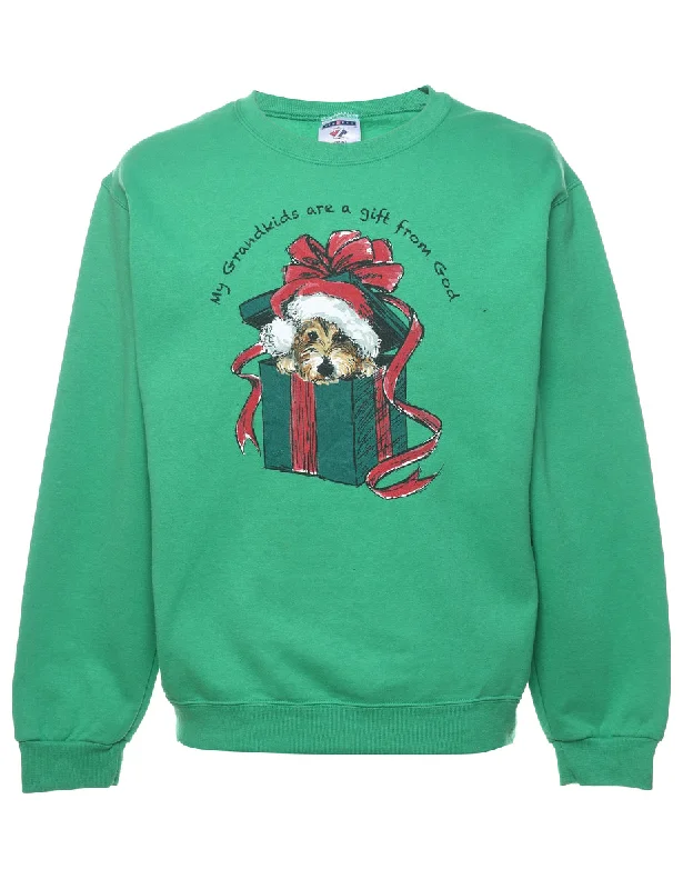 Daily Specials trendy bomber coatAnimal Design Christmas Sweatshirt - M
