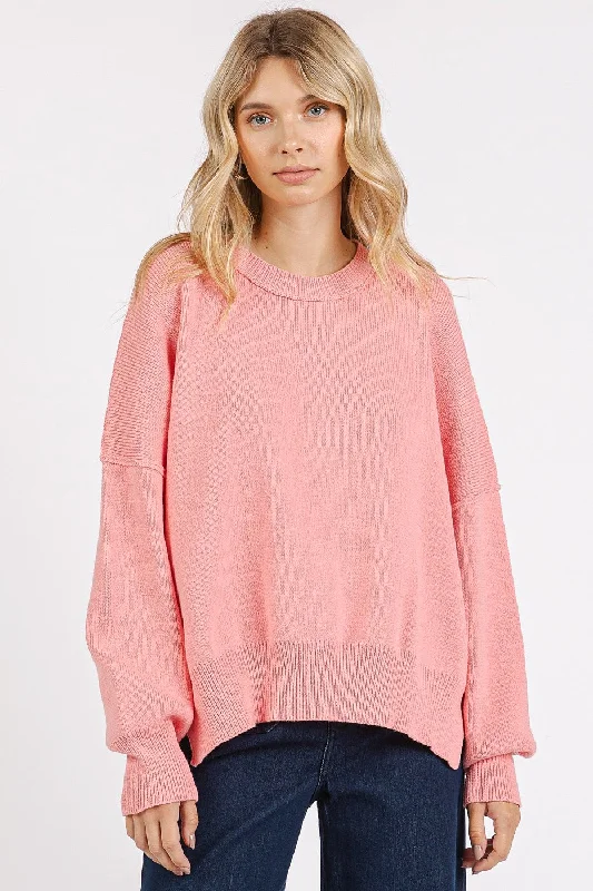 Season Finale Sale contemporary fitness sweatshirtMittoshop Side Slit Round Neck Drop Shoulder Sweater Season Finale Sale contemporary fitness sweatshirtMittoshop Side Slit Round Neck Drop Shoulder Sweater