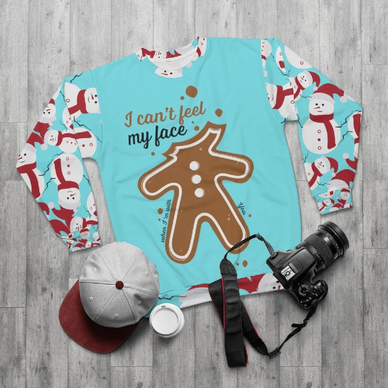 Early Access trendy sports sweatshirtGingerbread Christmas Unisex Sweatshirt, Gingerbread Light Blue Cute Snowman Christmas Party Unisex Sweatshirt - Made in USA Early Access trendy sports sweatshirtGingerbread Christmas Unisex Sweatshirt, Gingerbread Light Blue Cute Snowman Christmas Party Unisex Sweatshirt - Made in USA