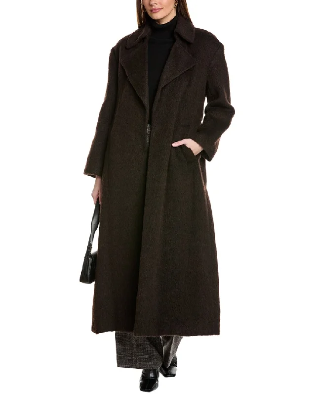 Get It Before It’s Gone sleek jacketKenneth Cole Wool-Blend Trench Coat