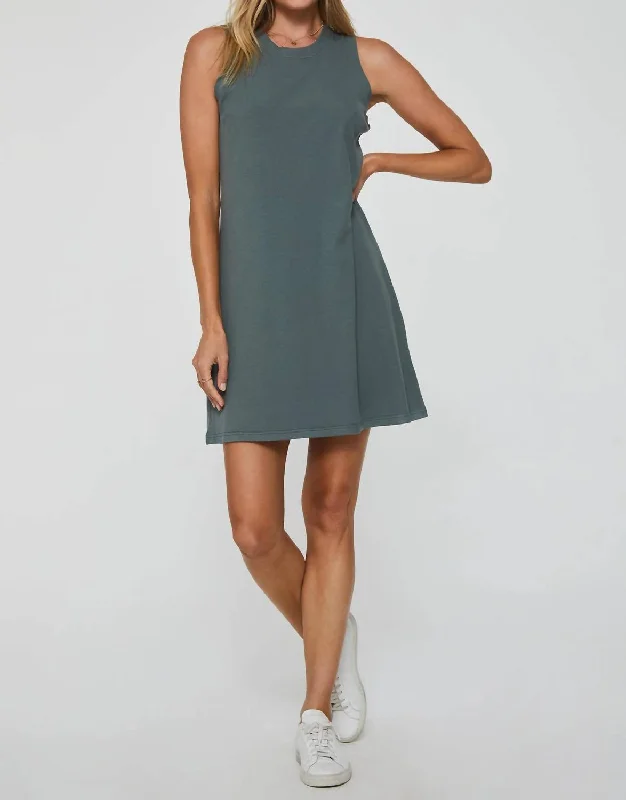 Price Rollback relaxed fit dressJustine Ribbed Dress In Sagebrush