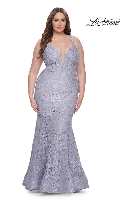 Weekend Flash Sale cocktail dressLa Femme 31118 Plus-Size Formal Prom Dress