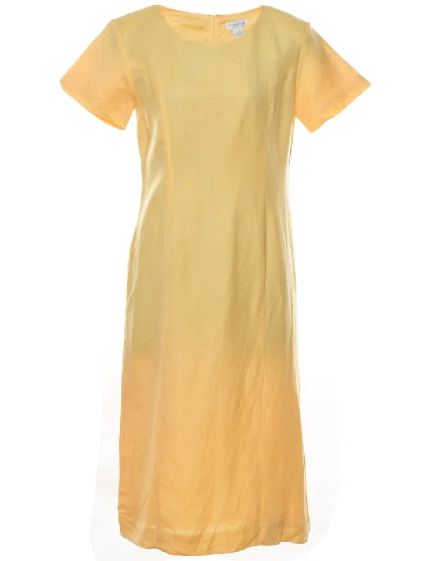 Price Reduction fashionable outerwearClassic Yellow Dress - L