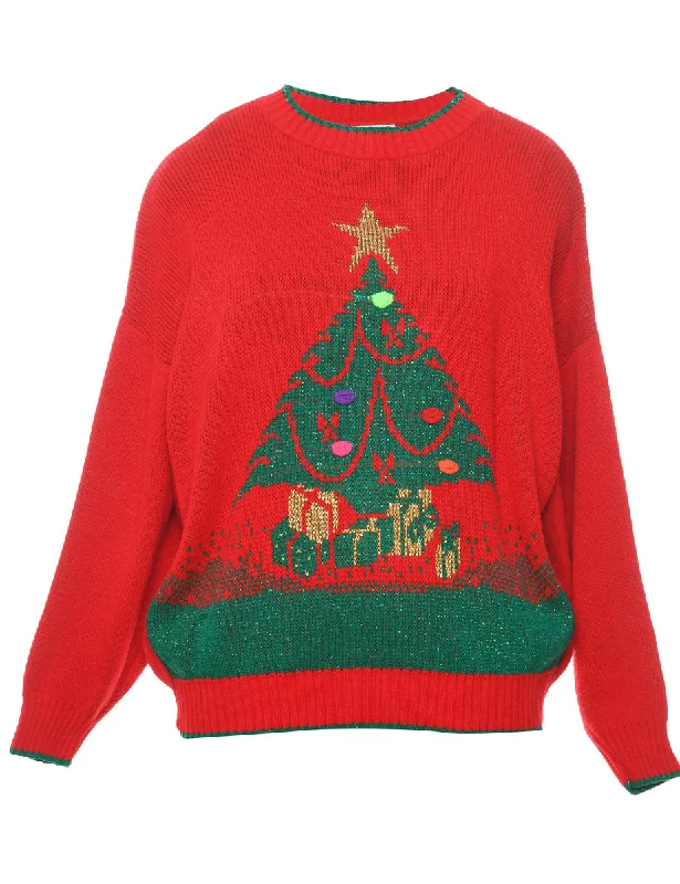 Final Markdown premium puffer coatRed Christmas Jumper - L