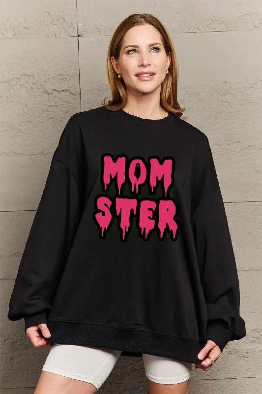 Quick Sale long-sleeve athletic hoodieSimply Love Full Size MOM STER Graphic Sweatshirt Quick Sale long-sleeve athletic hoodieSimply Love Full Size MOM STER Graphic Sweatshirt