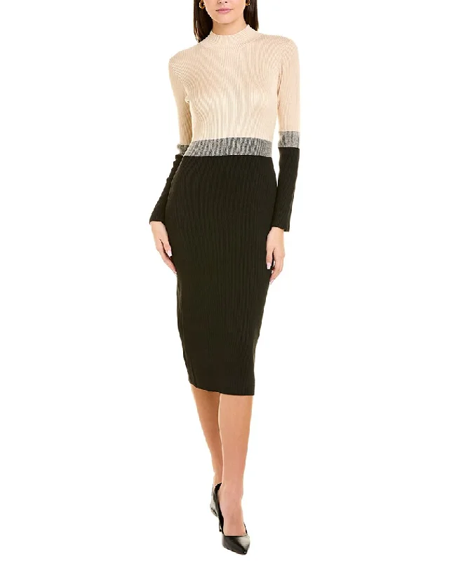 Blowout Sale fitted bodycon dressTaylor Colorblocked Sweaterdress
