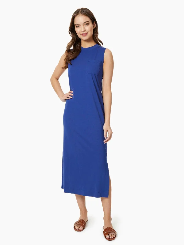 Price Cut vintage-inspired dressSleeveless Knit Midi Dress