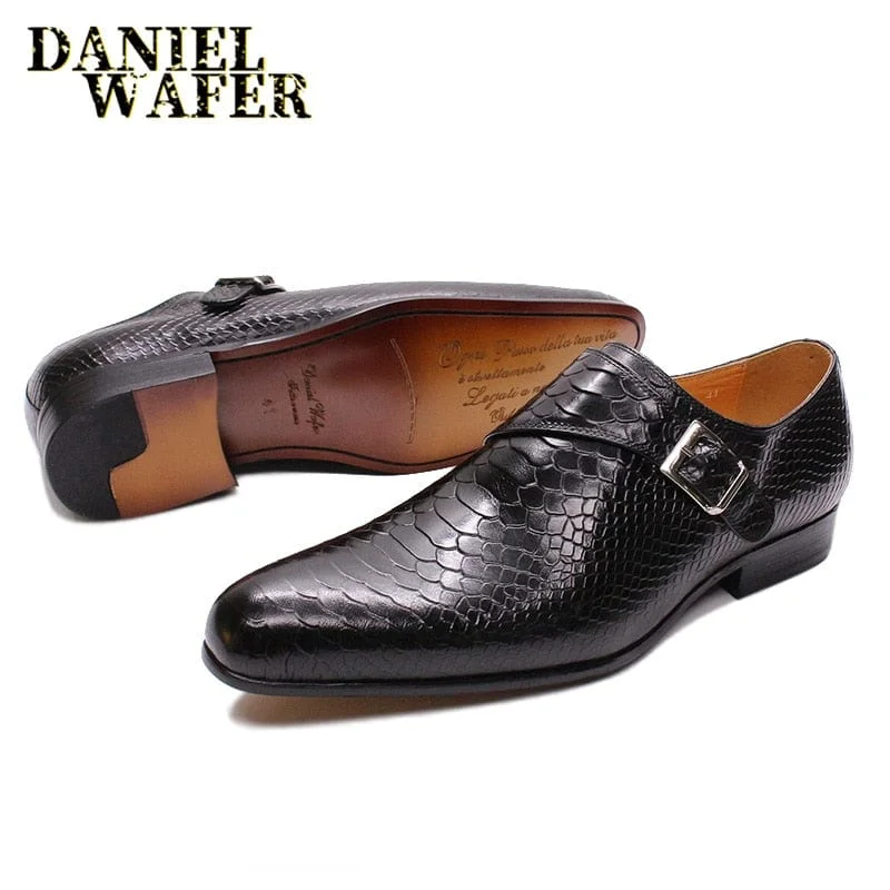 Early Bird Discount oversized puffer coatLUXURY MEN LOAFERS SHOES SNAKE SKIN PRINTS MONK STRAP SLIP ON BROWN BLACK CASUAL SHOES FORMAL DRESSES OFFICE men's summer shoes