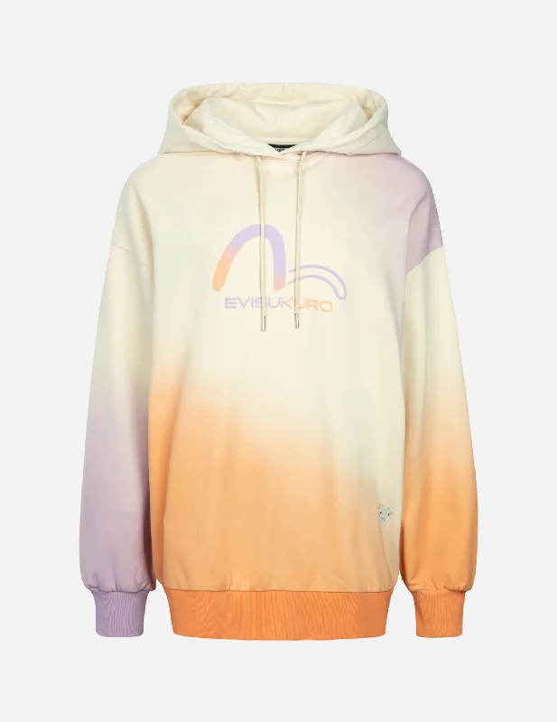 Lowest Prices comfy workout sweatshirtGradient Flocking Printed Seagull Oversized Hoodie