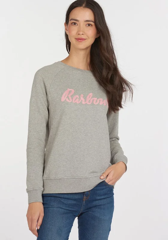 While Supplies Last cozy pullover hoodieBarbour Womens Otterburn Embroidered Sweater, Light Grey While Supplies Last cozy pullover hoodieBarbour Womens Otterburn Embroidered Sweater, Light Grey