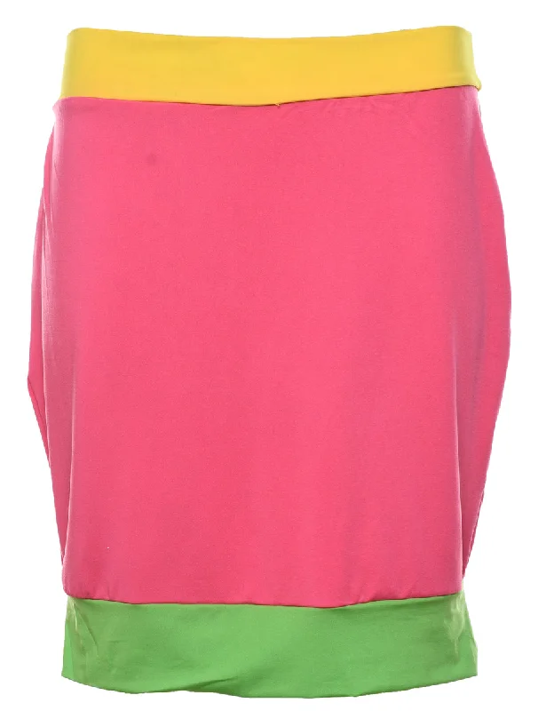 Super Sale slim fit coatMulti-Colour Colour Block Pencil Skirt - M
